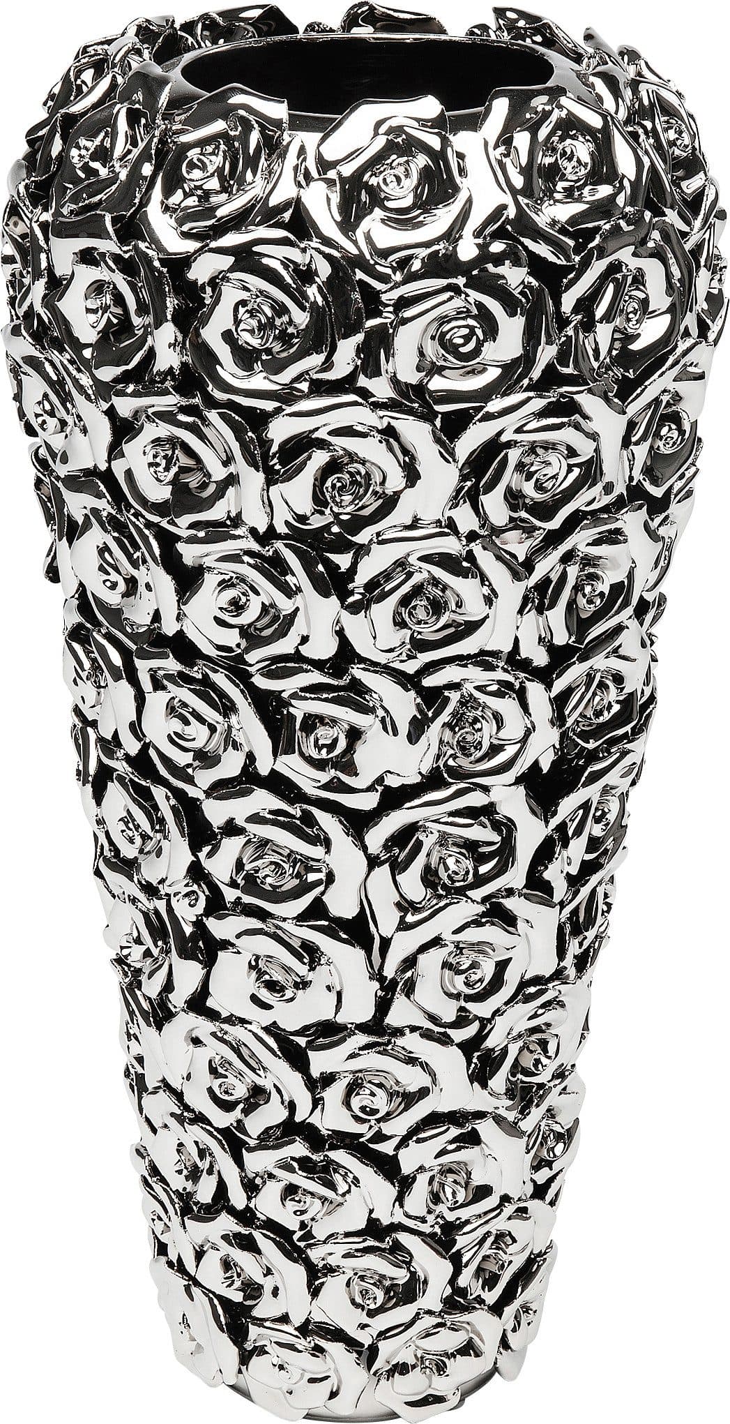 Kare Design Tischvase Vase Rose Multi Chrom Big | Silber