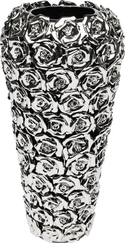 Kare Design Tischvase Vase Rose Multi Chrom Big | Silber