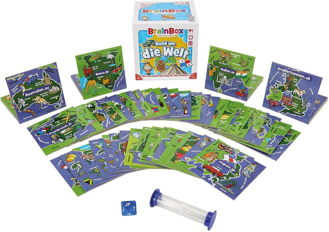 BrainBox Spiel Rund um die Welt | Mehrfarbig