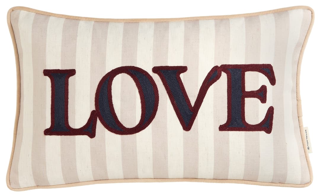 TOM TAILOR HOME Dekokissen Love | Mehrfarbig