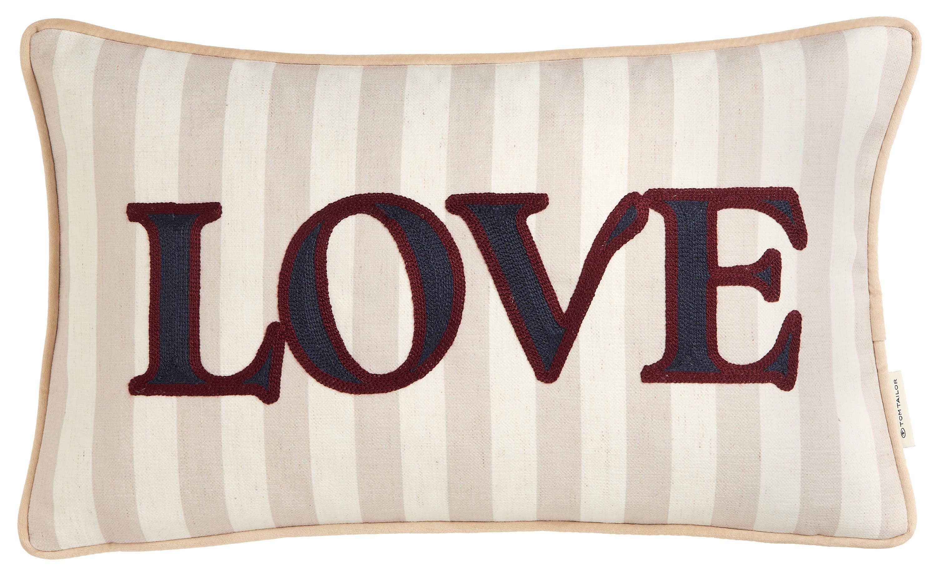 TOM TAILOR HOME Dekokissen Love | Mehrfarbig