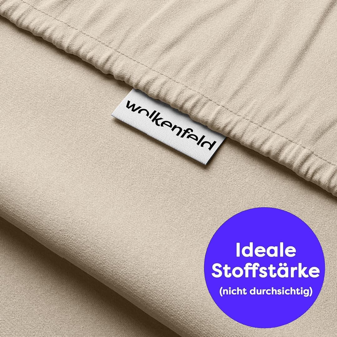Wolkenfeld Bettwäsche Renforcé | Beige