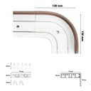 SN DECO GROUP Vorhangschiene SH2 | Schwarz 4