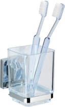 WENKO Zahnputzbecher Vacuum-Loc® Modell Quadro | Schwarz 2