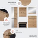 OTTO home Regal Bergen Garderobenpaneel | Holztöne 5