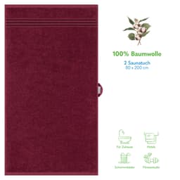 HAMMETEX Saunatuch | Rot