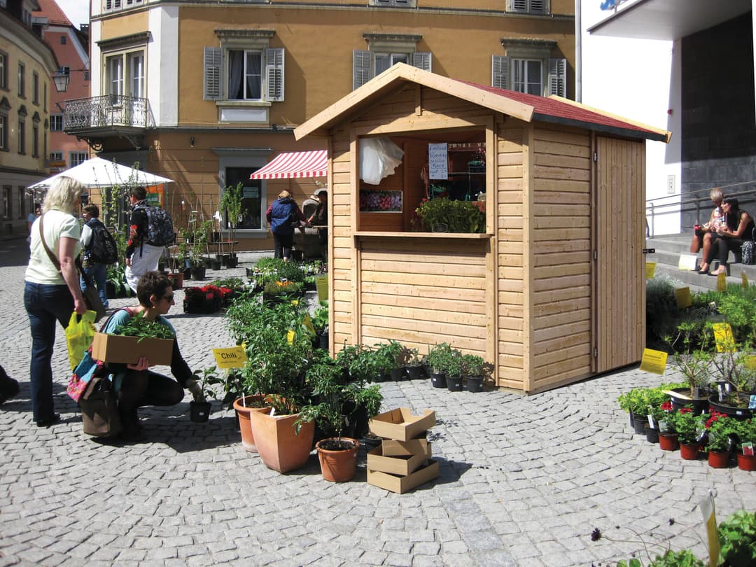 Karibu Verkaufshaus 1 | Holztöne