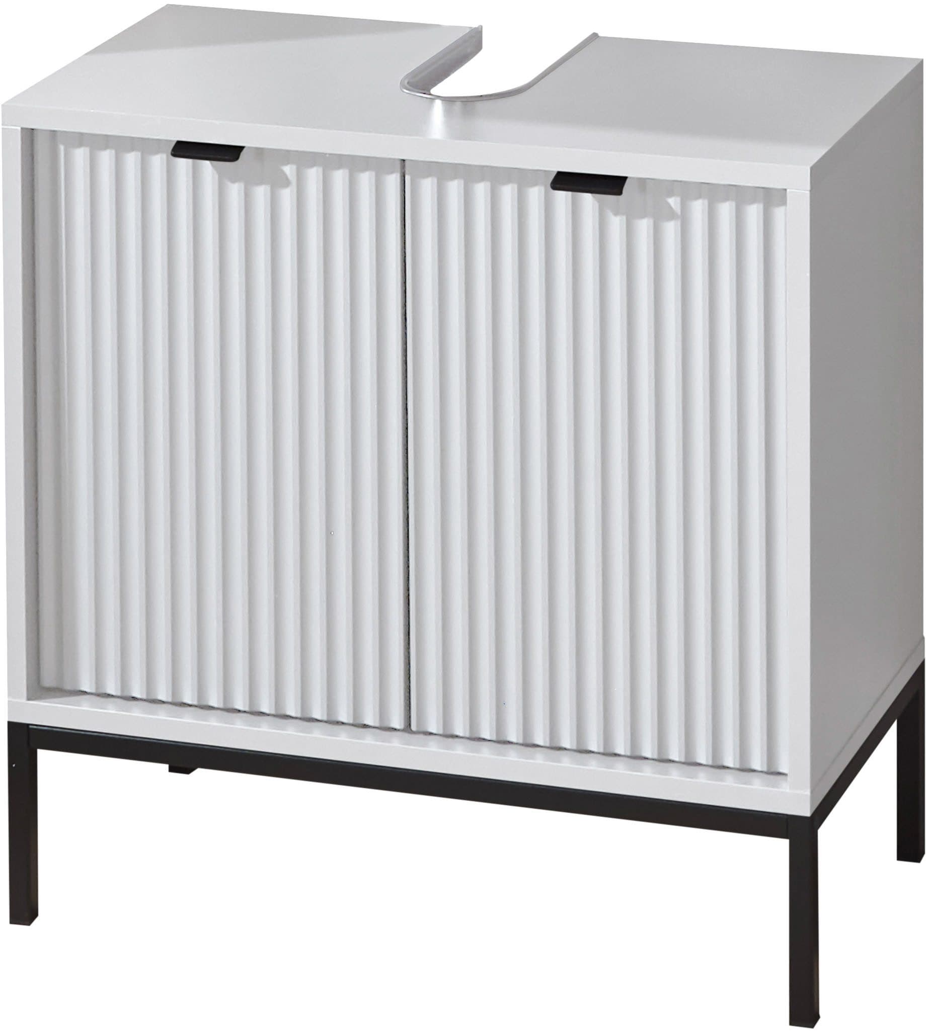 BASIC by Balculina Waschbeckenunterschrank Lucera | Weiß