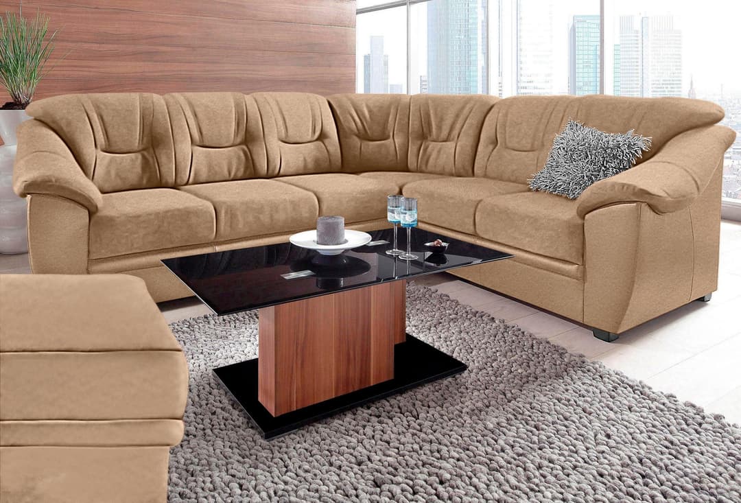 sit&more Ecksofa Savona | Braun
