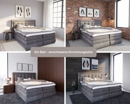 OTTO home Boxspringbett MIVVA | Grau