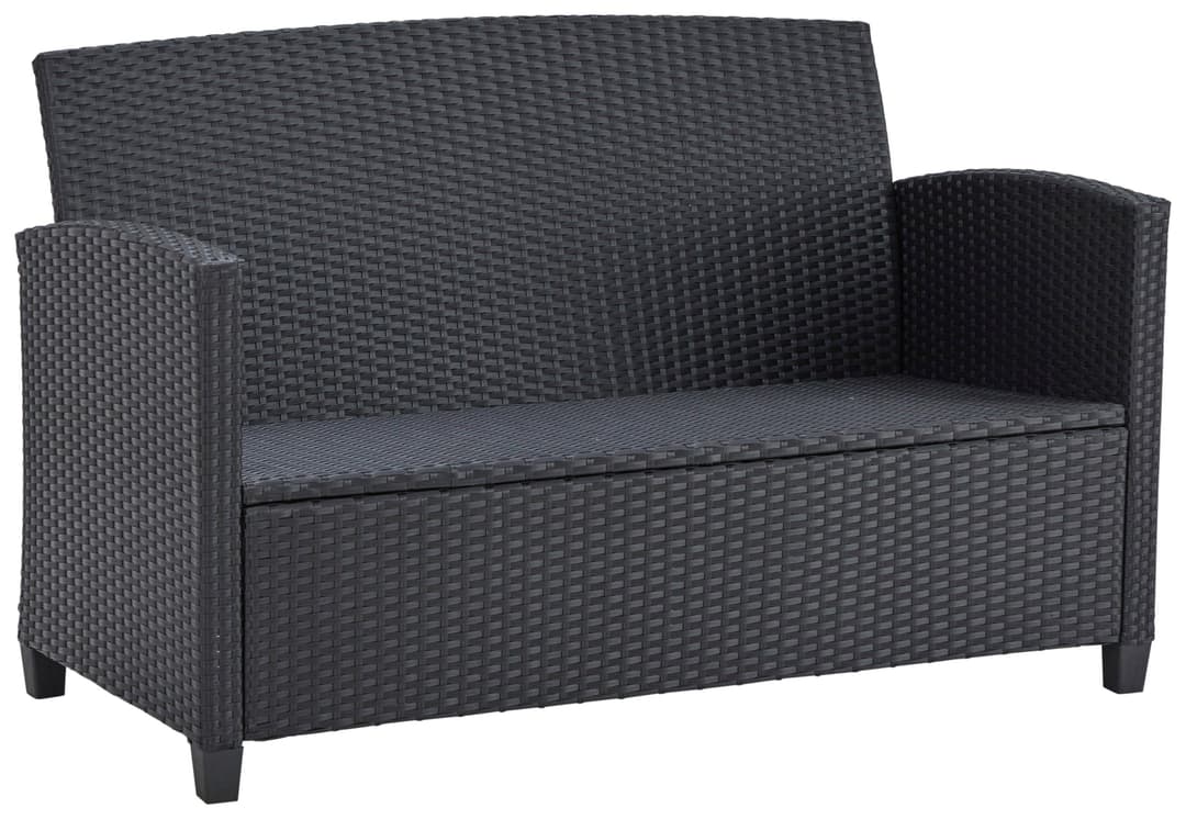 KONIFERA Gartenlounge-Set St. Tropez | Schwarz