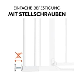 Hauck Verlängerung für Türschutzgitter Extension | Weiß