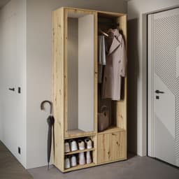 Home affaire Garderobenschrank DINO Kompaktgarderobe | Holztöne