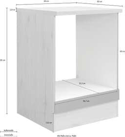 Flex-Well Herdumbauschrank Morena | Braun