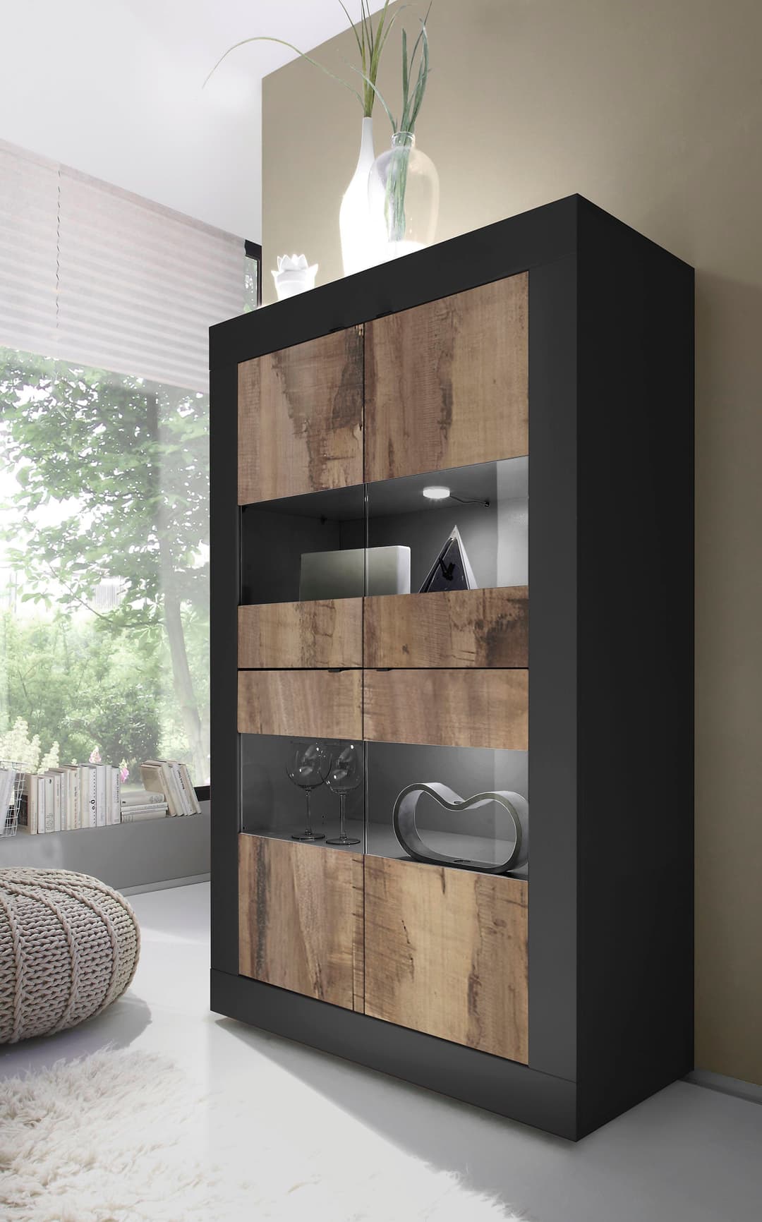 Home affaire Vitrine Basic | Schwarz