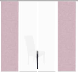 Home Wohnideen Schiebegardine PIVE 4er Set | Rosa