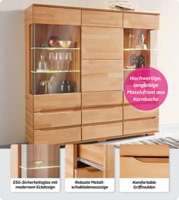 OTTO home Highboard Vetro | Holztöne