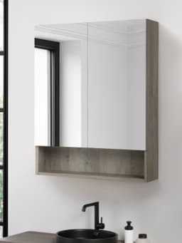 welltime Spiegelschrank Florenz | Grau