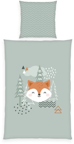 Baby Best Wendebettwäsche Young Collection Nordic Forest | Mehrfarbig