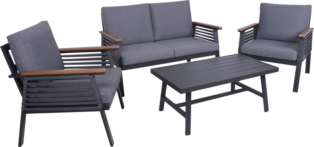 Garden Pleasure Gartenlounge-Set »DENIA« | Grau