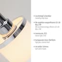 JUST LIGHT Wandleuchte ACCOR | Silber 5