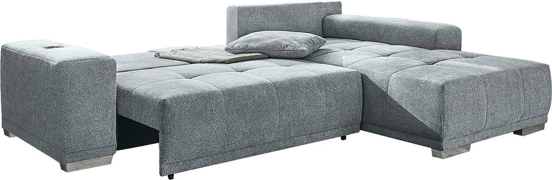 Jockenhöfer Gruppe Ecksofa Luciano L-Form | Grau