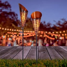 Näve LED Solarleuchte Torch | Kupfer