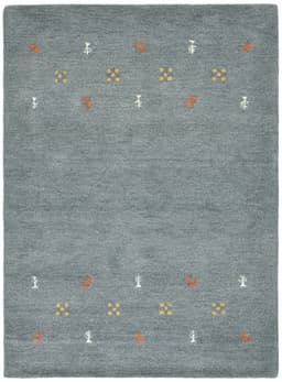 THEKO Wollteppich Gabbeh Motiv | Blau