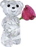 Swarovski Kris Bär mit Rose | Mehrfarbig