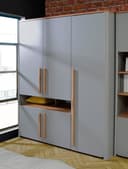 FORTE Kleiderschrank Surfino | Grau 4