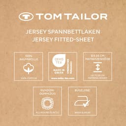 TOM TAILOR HOME Spannbettlaken | Grün