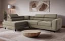 OTTO home Ecksofa AADEN Schlafsofa 254 cm | Braun