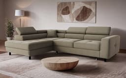 OTTO home Ecksofa AADEN Schlafsofa 254 cm | Braun
