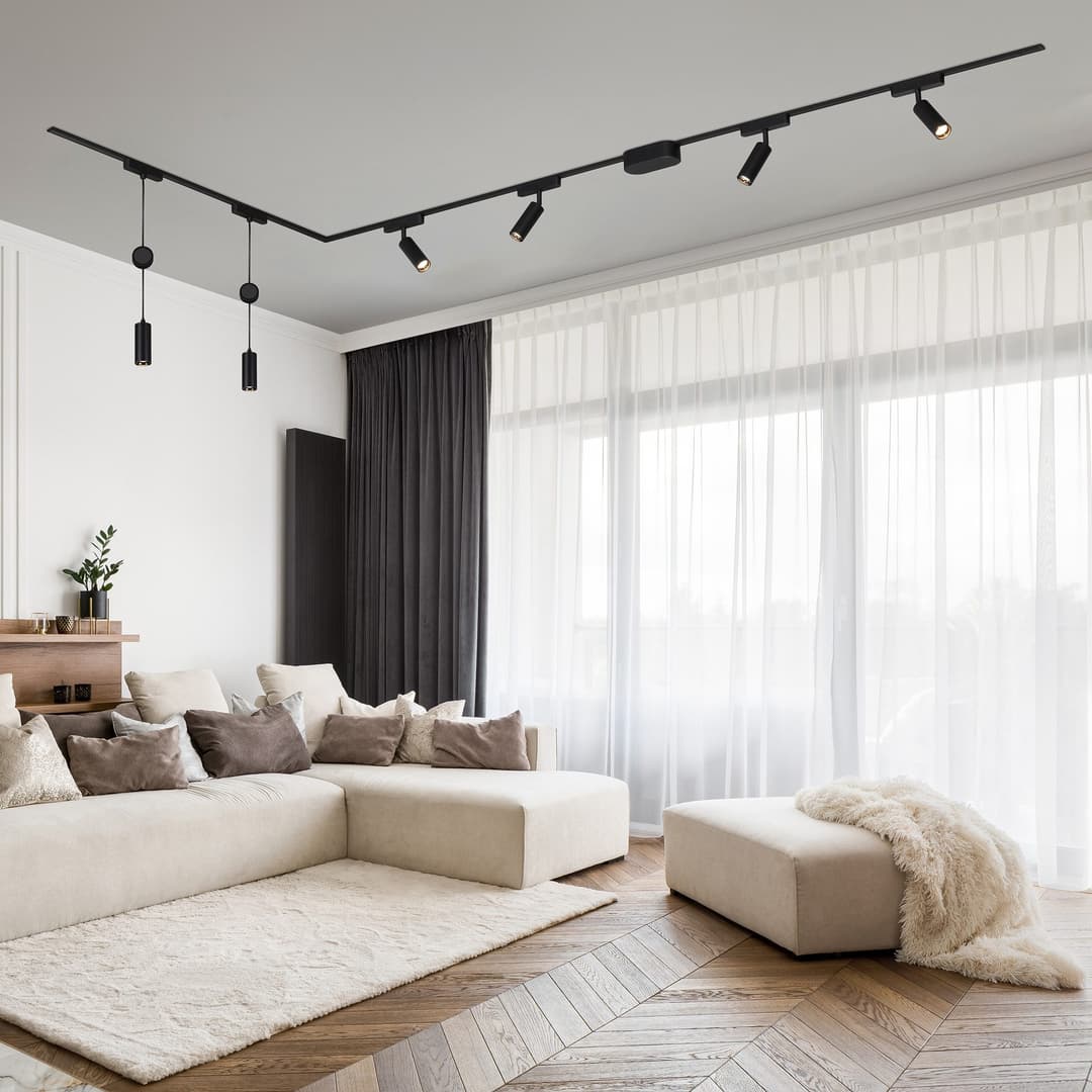 Briloner Leuchten LED Deckenleuchte LUXTRAIL 8035065 | Schwarz