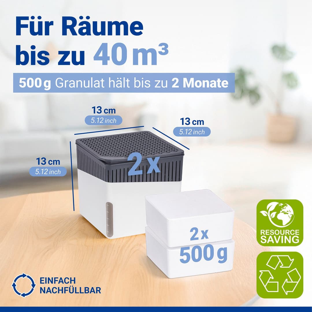 WENKO Luftentfeuchter Cube | Weiß
