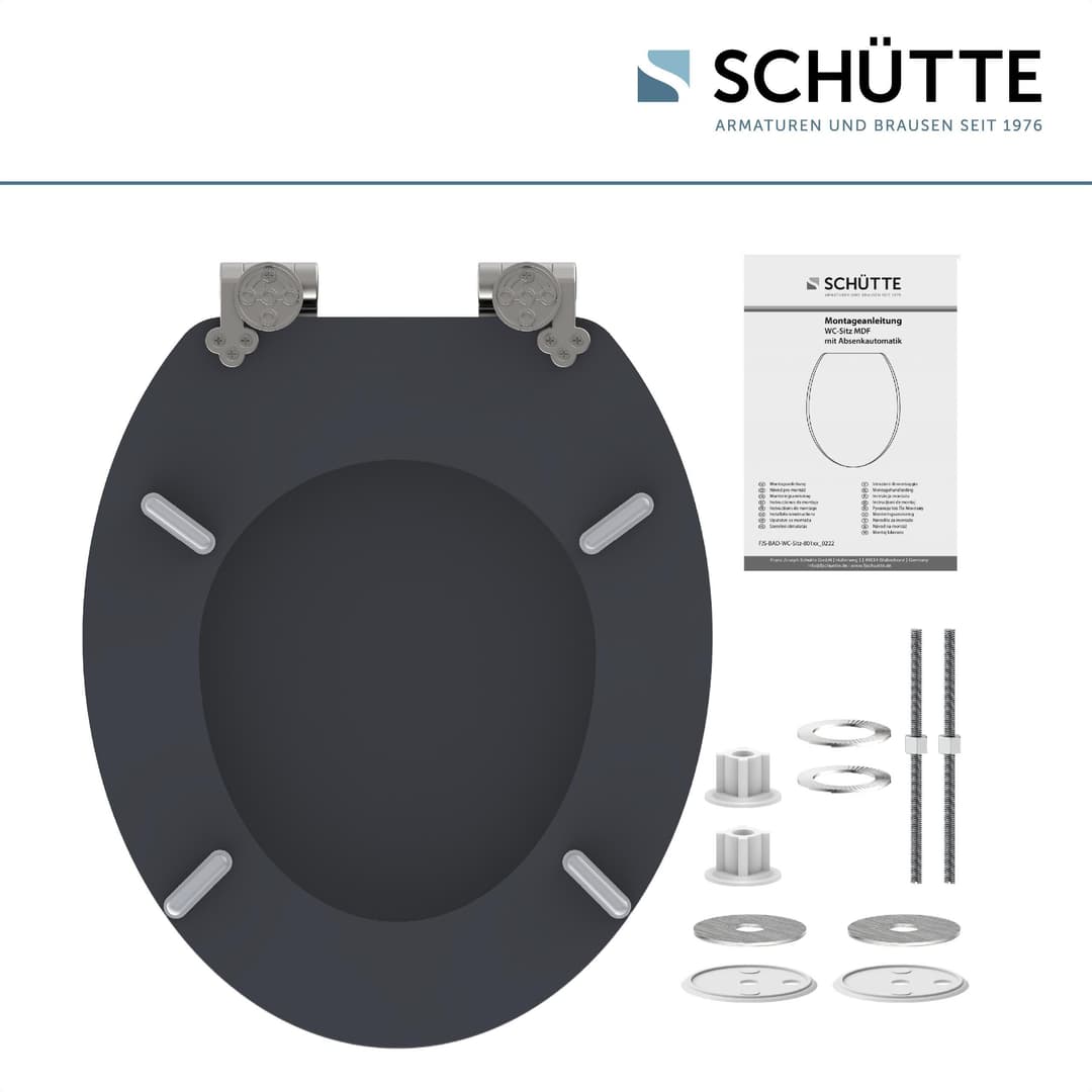 Schütte WC-Sitz SPIRIT | Schwarz