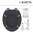 Schütte WC-Sitz SPIRIT | Schwarz 2