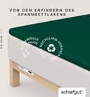 Schlafgut Spannbettlaken PURE TOPPER | Grün