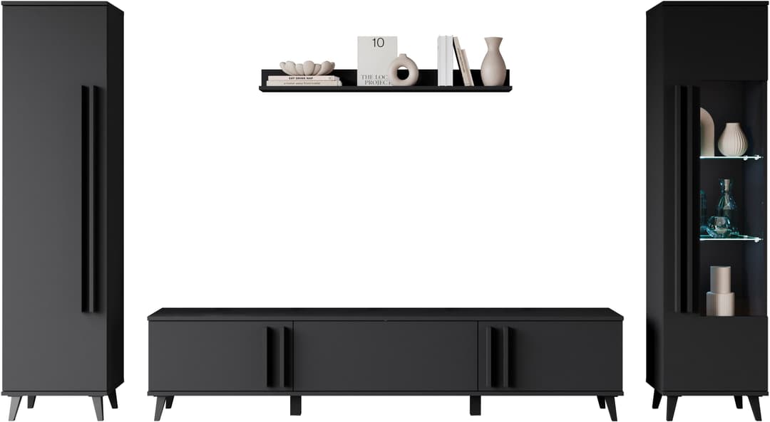 Home affaire Wohnwand Helsinki | Schwarz