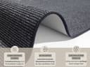 HANSE Home Läufer Bouclé | Grau 4