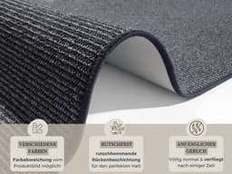 HANSE Home Läufer Bouclé | Grau