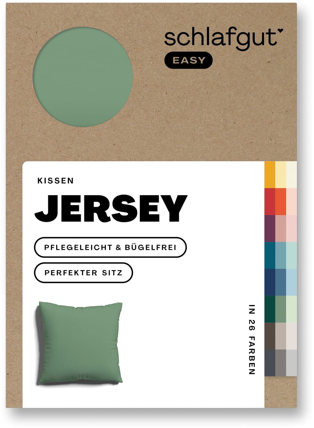 Schlafgut EASY JERSEY Kissenbezug | Grün