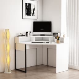 OTTO home Eckschreibtisch Moid | Weiß