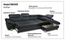 COTTA Ecksofa Driver L-Form | Schwarz 4