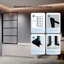 welltime Badewannenaufsatz | Schwarz 3