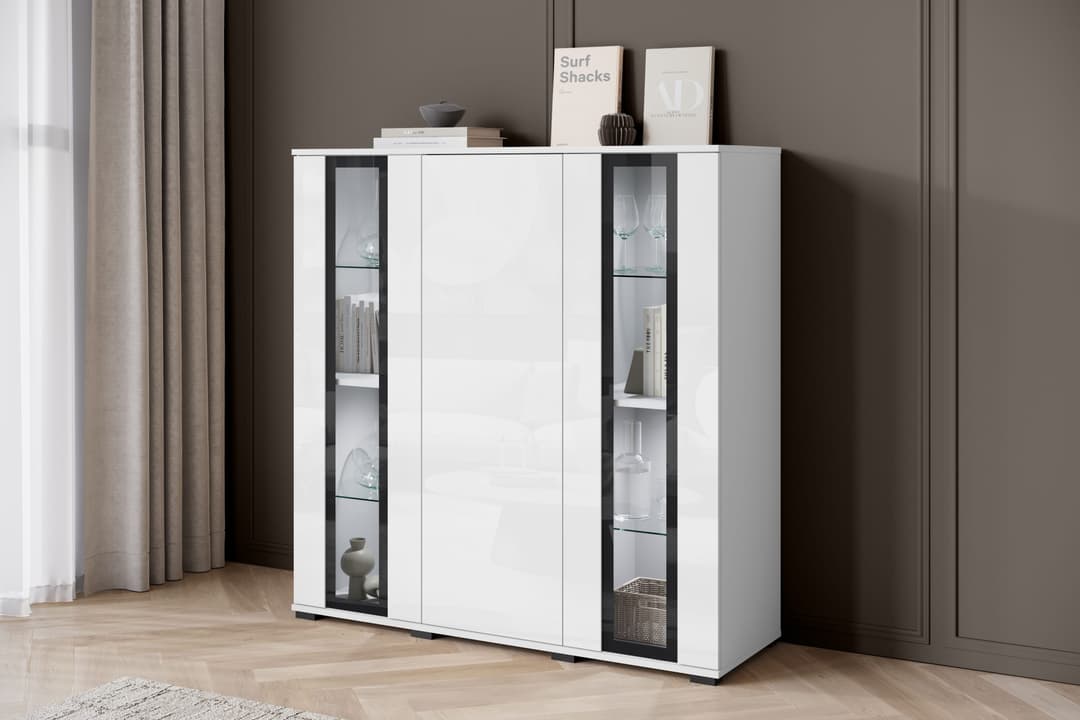Home affaire Highboard Caro | Weiß