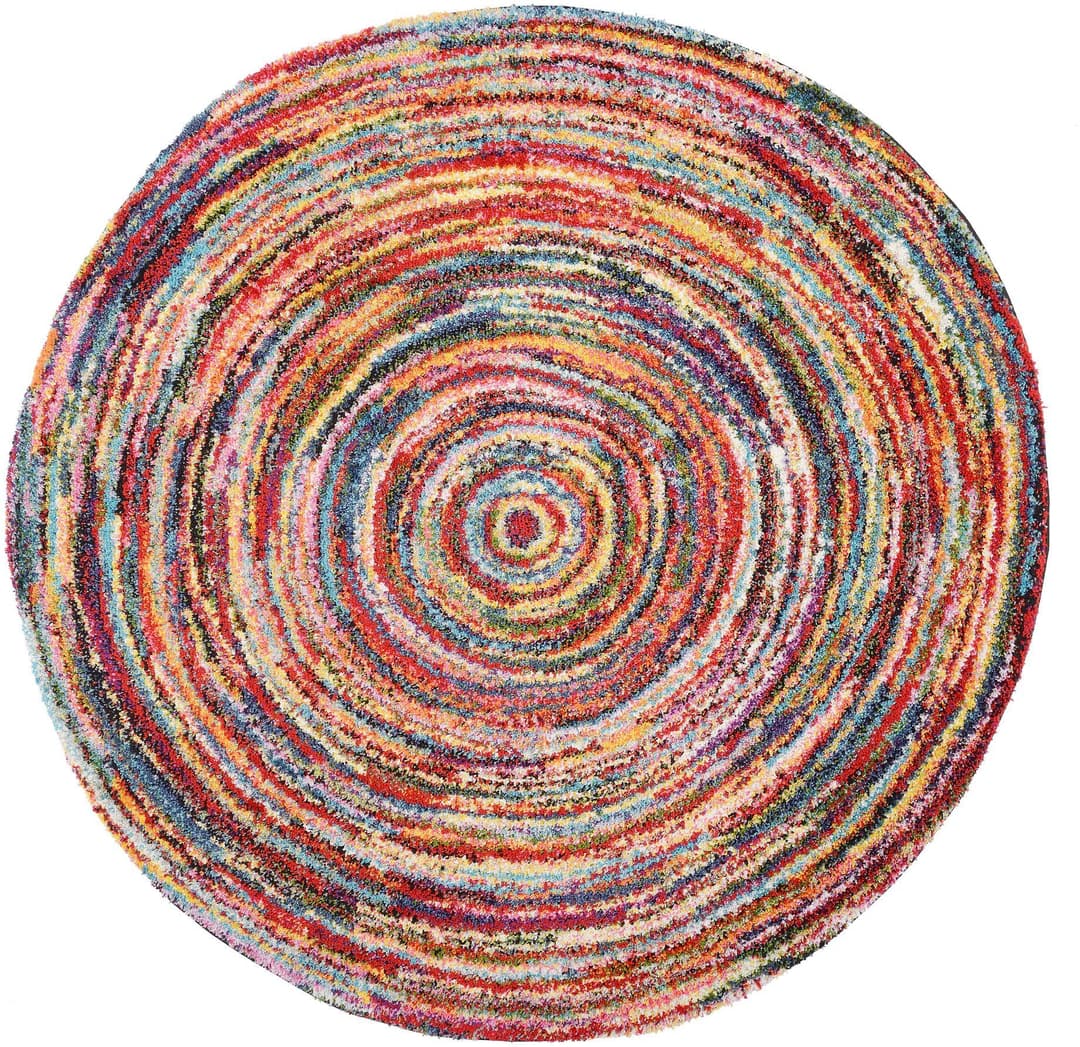 OCI DIE TEPPICHMARKE Hochflor-Teppich Sixteen Round | Mehrfarbig