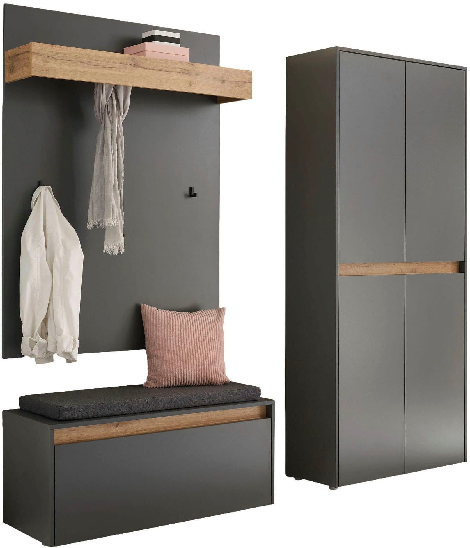 Home affaire Garderoben-Set City/Giron | Grau