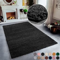 OTTO home Hochflor-Teppich Viva Shaggy | Schwarz