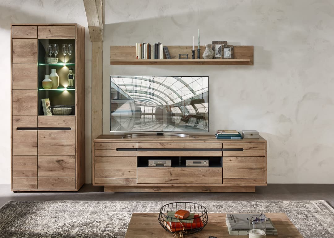 Innostyle Wohnwand BELLANO | Holztöne